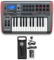 Novation IMPULSE 25 Ableton Live 25-Key MIDI USB Keyboard Controller+Microphone