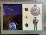 Pebble Beach Towel, Divot Tool, Ball Markers, & Medallion