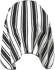 BATHVEVE Stripe Pattern Haircut Cape Lightweight Wai Cloth Gown for Hair Stylists Durable Easy to Clean Apron for Salon Home Use