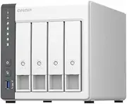 QNAP TS-433-4G-US 4 Bay NAS with Quad-core Processor, 4 GB DDR4 RAM and 2.5GbE Network (Diskless)