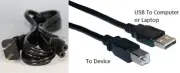 USB Cord Power Electric Cable Wall Plug for Epson EcoTank Printer MODEL # INSIDE
