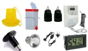 Kit for Automatic Brooder for Poultry, Thermostat+Chords+thermometer+light+lamp