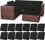 HEBE Outdoor Patio Cushion Covers Set of 12 Waterproof Stretch Seat Cushion Cover for Patio Furniture Clearance Outdoor Sofa Cushion Cover Replacement Couch Slipcovers Chair Seat Cover