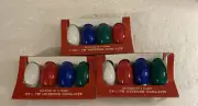 (3)Trim A Home Christmas C 9 1/4 -7W Outdoor Cool-Lite Bulbs 4 PackVINTAGE