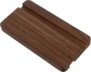 HEATSHAKING 1Pc Texture Phone Holder Durable Walnut Mobile Stand for Desktop Bedside and Office Use for Streaming Watching Movies and Hands Operation