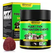 Supplement Chewables Health Treat 30pcs Flea and Tick Prevention Dogs Chews