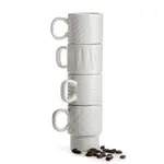 SAGAFORM COFFEE & MORE 濃縮咖啡杯4入100ML-白