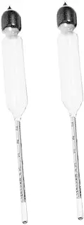 UTHCLO 1set Hydrometer for Milk Density Testing Accurate Lactate for Various Liquids User Friendly Hydrometer for Kitchen Use Multi Functional Density Measurer 2pcs