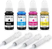 Ink Refill Kit 70ml Black 70ml Color for HP 61 63 65 67 62 64 664 667 DeskJet Cartridges Refillable Ink Cartridges
