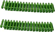 CANIGHT 2pcs Mini Picket Fence Garden Ornaments Flexible Fairy Garden Decor Durable Border for Courtyards Patios and Restaurants Charming Moss Landscape Accessories