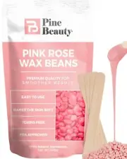Hard Wax Beads PB 1.1 lb Wax Beans Complete Kit for Painless Hair Removal