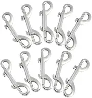 GLEAVI Set of 10 Sturdy 88mm Double Ended Snap Hooks Pet Leash Hooks Lanyard Clips Dog Leash Clips Heavy Duty for Outdoor Activities