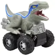 Jurassic World Zoom Riders Velociraptor Blue Pullback Vehicle
