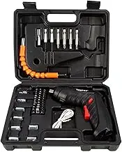 COZHYESS 3.6V Lithium-ion Battery Electric Screwdriver, 47-in-1 Portable, Max 3.5Nm Torque, Suitable for DIY Projects, with Case