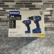 Kobalt 43308-8247 24V Drill/Driver 2 Tool Combo Kit
