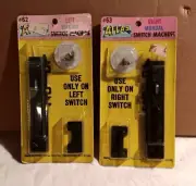 HO Gauge Train Atlas Left #62 & Right #63 Manual Turnout Switches Old Stock NIB