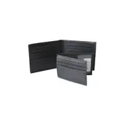 Champs Smart Leather Mens 12cm Multi Pocket Cash/RFID Wallet Holder Black
