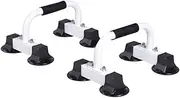 Multifunctional Bodybuilding Rack with Push Up Stand, Round and Sturdy Chassis - Thick Comfortable Handles - Dip Bar for Indoor, Home, Fitness, Muscle Training
