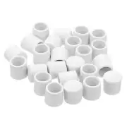 Door Stop Bumper Tips, 30Pcs - Rubber Door Stopper Tips Caps Replacement (White)