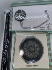 Spring Street Handbag Hook Purse Holder Table Bag Hanger,Compact Mirror Lot 2