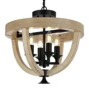 Telbix Lighting Hosley 4 Lights CTC Pendant Light - Black