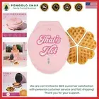 Compact Pink Waffle Maker - 5 Mini Hearts or 1 Large Waffle, No Flip Needed