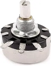 NEW LON0167 WX110 1K ohm 1W 3Terminals Single Turn Rotary Taper Carbon Potentiometer(WX110 1K Ohm 1W 3Terminals Singleturn-Drehkegel-Carbon-Potentiometer