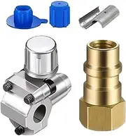 Ｂｅｓｇａ Piercing Valve Kit with Dust Cap Replace Bpv 31 Conversion Quick Coupler Interface Adapter Piercing Tap Valve R12 to R134A, 1 Set
