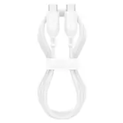 Mophie Premium - 60W USB-C Cable - 2m - White PD Fast Charging - Up to 60W - Durable Braided Nylon - Heavy-Duty Construction - Anodized Matte Aluminium Connectors - Universal Compatibility [409912187]