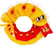Pet Cute Collar, Knit Pet Collar, New Year Puppy Bib, Adjustable Cat Outfit Cute Cat Collar Dog Cloth Accessories for Puppy and Cats Birthday, 4.72 x 3.94 x 1.18 inches