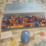 wireless keyboard and mouse combo New In Box: Blue, Pink Orange And Purple Set
