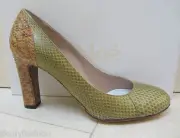 NIB CHLOE LENA 90 Exotic Skin Patchwork Classic Pumps Shoes 39 (Match Bag Avail)