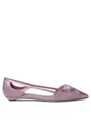 Prada Satin Cut-out Ballet Flats Size EU 39 Women