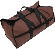PRETYZOOM Wear Resistant Firewood Carrier Bag Oxford Cloth Wood Storage Tote for Logs Tools Camping and Picnics Easy to Carry Handle Design