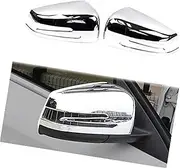 Wivplex Rearview Side Wing Mirror Cover, for, for, W176 A W246 B C117 CLA W221 S GLA Class ABS Chrome Molding Trim Side Wing Mirror Cover