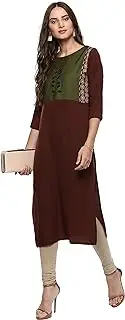 [Janasya] Indian Women's Tunic Tops Crepe Kurti for Women