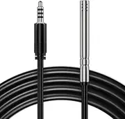 VIVOSUN Temperature & Humidity Sensor Probe, Waterproof Stainless Steel Environmental Monitoring Probe for GrowHub Controller E42/E42A, AeroLab THB1/THB1S, 12ft