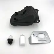 Muffler Silencer Deflector Plate Kit, for Husqvarna, 550 XP 545 550XP Chainsaw Primer Bulb Fuel Filter Replacement Parts 523052602 Chainsaw Exhaust System
