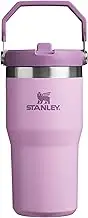 Stanley IceFlow Stainless Steel Tumbler with Straw - Vacuum Insulated Water Bottle for Home, Reusable Cup with Straw Leakproof Flip - Cold for 12 Hours or Iced for 2 Days, 20 Oz, Lilac