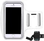 Running Armband Phone Holder | Waterproof Phone Pouch - Adjustable, Reflective Storage Bag with Key Slot for Hiking Gym Cycling Jogging