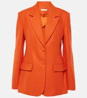 [Chloe] Chloé Felted wool and cashmere jersey blazer AU 6 orange