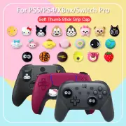 4pc Thumb Stick Grip Cap For Sony Playstation 5 4 PS5 PS4 PS3 XBOX Switch Pro Co