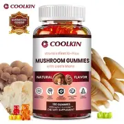 Mushroom Gummies 2600mg - Lions Mane,Cordyceps,Chaga,Reishi,Memory Brain Health