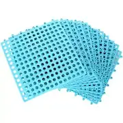 12 Pack Interlocking Floor Tiles with Drain Holes for Wet Areas Bathroom Kitchen