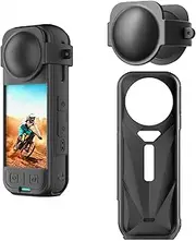 Silicone Case + Lens Cap for Insta360 X5, Dustproof Case for Insta 360 X5 Accerssories