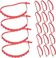 MOLUCKFU 20pcs Skid Snow Chains for Cars and Trucks Zip Tie Traction Devices Durable Tire Protection for Winter Driving Snow Ice and Slippery Surfaces