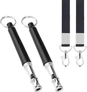 2 Pack Dog Whistle, Dog Whistle to Stop Barking Neighbors Dog, Adjustable Ultrasonic Silent Dog Whistle, Recall Dog Training Whistles