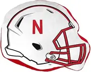 Northwest NCAA Helmet Super Soft Football Pillow - 16" - Decorative Pillows for Sofa or Bedroom - Perfect for Game Day (Nebraska Cornhuskers - White)