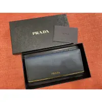 在飛比找蝦皮購物優惠-PRADA 真皮長夾