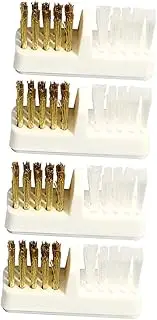 FOMIYES Nail Drill Brush Set 4pcs Copper Wire Cleaning Brush for Nail Art Equipment Manicure